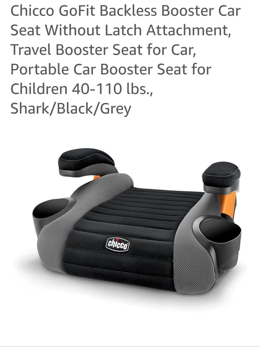 Chicco Gofit Backless Car Booster Seat Shark